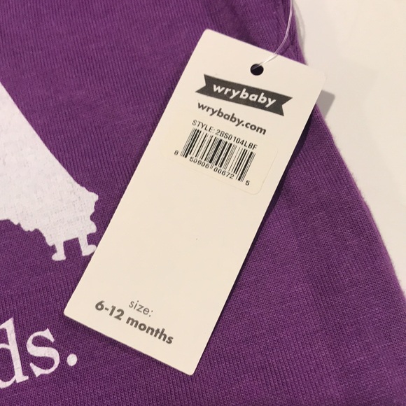 Boutique Baby Onesie NWT Size 6-12 Months Wry Baby - Picture 6 of 7